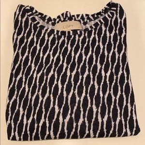 LOFT XSP 3/4 sleeve patterned shirt